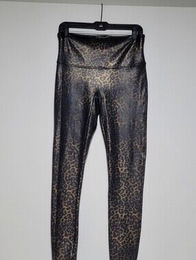 SPANX Women's Leopard Faux Leather Leggings